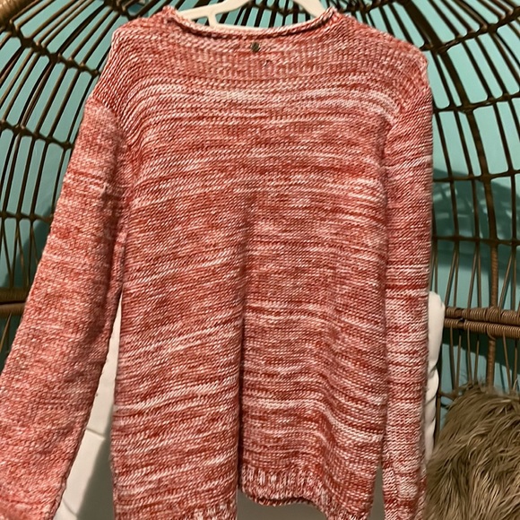 Orange and white volcom knit sweater - Picture 7 of 7